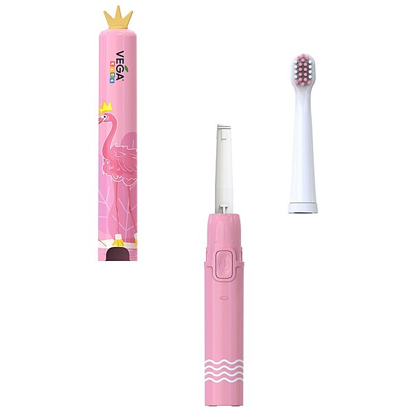 Электрическая зубная щетка Vega Kids VK-500P (розовая)