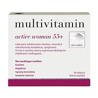 New Nordic Мультивитамины для женщин Multivitamin active women 55+ 90 таблеток