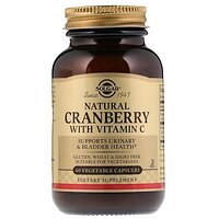 Solgar Natural Cranberry with Vitamin C 60 капсул