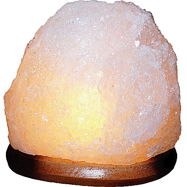 Соляний світильник "Скала" з кольоровою лампочкою (4-5 кг), "Saltlamp"
