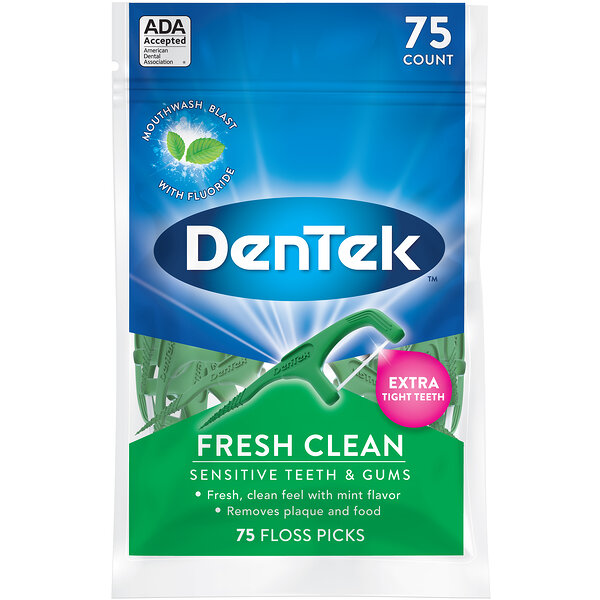 Флосс-зубочистки Освежающее очищение 75шт DenTek