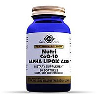 Нутрикоэнзим Q-10 с альфа-липоевой кислотой (Nutri-Nano CoQ-10 Alpha Lipoic Acid) Солгар №60