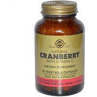 Клюква натуральная с витамином С (Granberry) Солгар №60