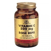 Вітамін C і шипшина ( Vitamin C Rose Hips ) Солгар № 100