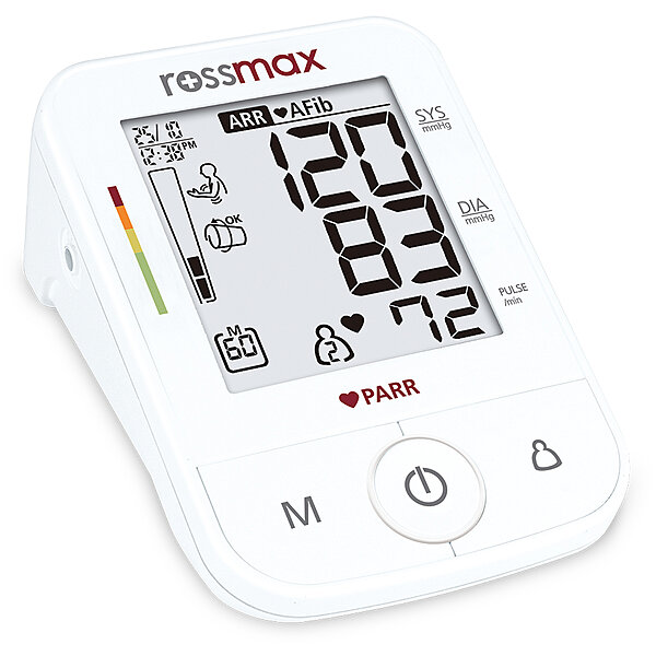 Тонометр автоматический Rossmax X5 с технологией раннего выявления риска инфаркта и инсульта