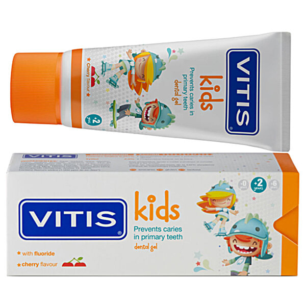 VITIS KIDS гель-паста для детей со вкусом вишни 50 мл. DENTAID