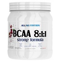 Амінокислоти BCAA 8 : 1 : 1 Strong Formula Полуниця AllNutrition 400 гр