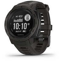 Спортивные часы Instinct Graphite черные с черным ремешком Garmin