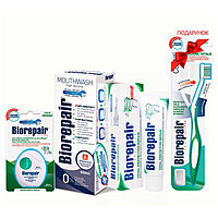 Комплекс "Совершенный уход"  (Зубная паста, ополаскиватель, флосс+подарок Зубная щетка) BioRepair