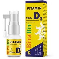 Вітамін D3 ВітаВіт 1000 МО(IU) спрей 15 мл