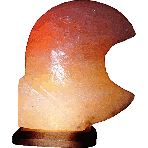 Соляной светильник "Месяц" (3-4 кг) с цветной лампочкой, "Артёмсоль"