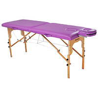 Массажный стол двухсекционный с подголовником (ш.80см) Фиолетовый Relax