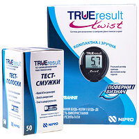 Глюкометр TRUEresult c тест-смужками №50 в наборі! Nipro