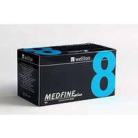 Универсальные иглы Wellion MEDFINE plus для инсулиновых шприц-ручек 8мм (31G x 0,25 мм)