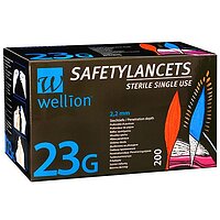 Безпечні ланцети Wellion Calla 23G, 200 шт.