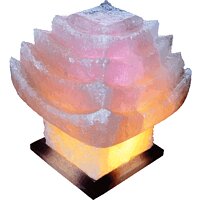 Соляной светильник "Китайский домик" (5-6 кг) с цветной лампочкой, "Артёмсоль"