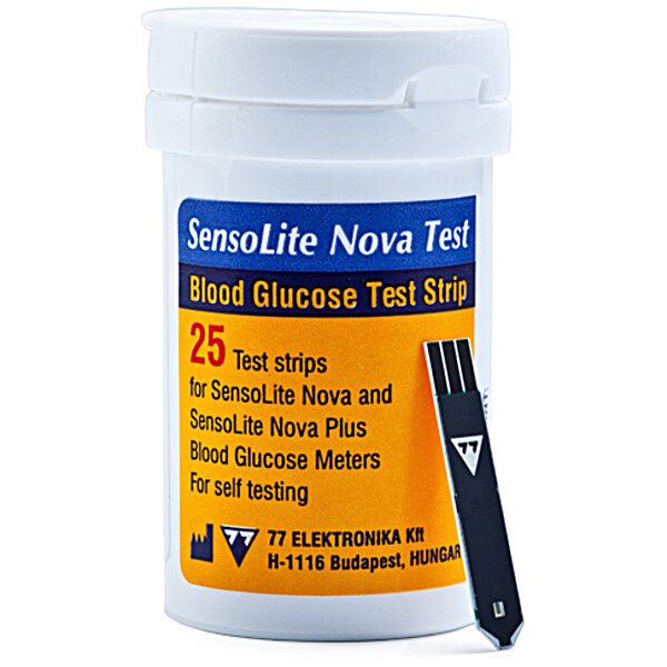 Тест-полоски SensoLite Nova, 25 шт. производства компании 77 Elektronika Kft (Венгрия)