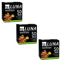Тест-полоски Wellion Luna №50 глюкоза - 3 уп. Оптовый комплект!