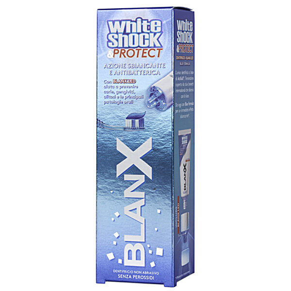 Зубна паста BlanX "White Shock" plus LED (з ковпачком), 50 мл