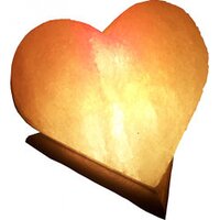 Соляной светильник цветной "Сердце" 3-4 кг, Doctor Life