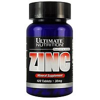 Вітаміни ZINC Ultimate Nutrition 30 мг 120 табл