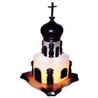 Соляной светильник Церковь цветной 4-5 кг Saltlamp