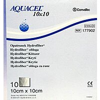 Аквасель Гидрофайбер повязка с серебром ConvaTec (Aquacel Ag) 10 x 10 см, арт. 403708