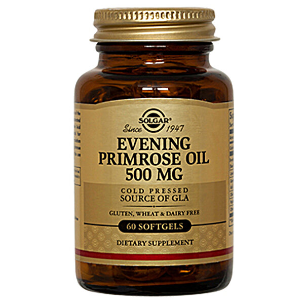 Solgar масло примулы вечерней (Evening Primrose Oil) 500 мг 60 капсул 