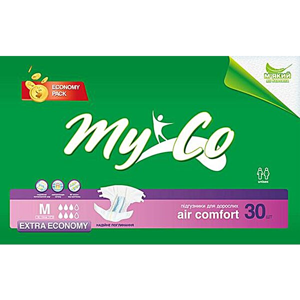 Подгузники MyCo Extra Economy M 30 шт