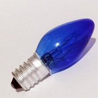 Лампочка 15 Ватт синяя Е14  для соляного светильника SALIERY
