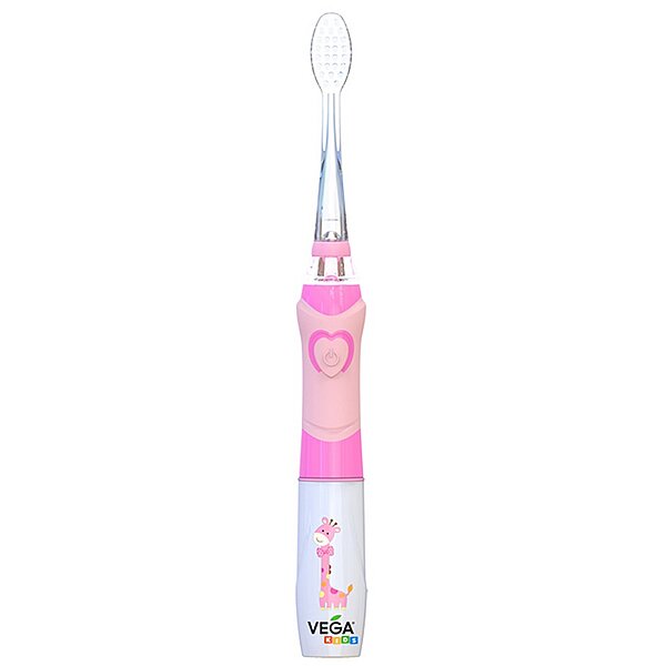 Электрическая зубная щетка Vega Kids VK-400P LIGHT-UP (розовая)