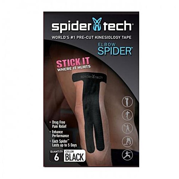Кінезіологічна тейп ( пластир ) Spider для ліктя , 6 шт ( Spider Tech )