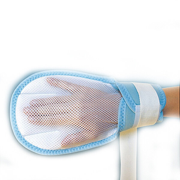 Універсальна захисна рукавичка з фіксуючими стрічками, з застібкою Velcro та нейлоновим кільцем