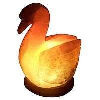 Соляной светильник "Лебедь" (4-5 кг) с цветной лампочкой, "Артёмсоль" (Украина)