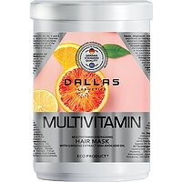 Энергетическая маска для волос Dallas Multivitamin с комплексом мультивитаминов, экстрактом женьшеня и маслом авокадо 1 л