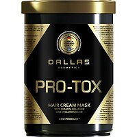 DALLAS HAIR PRO-TOX Крем-маска для волос с кератином, коллагеном и гиалуроновой кислотой 1 л 