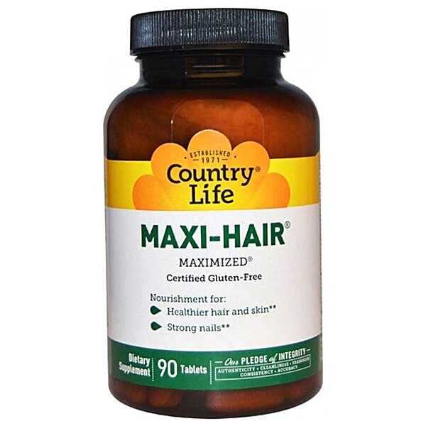 Country Life Maxi Hair 90 таблеток 
