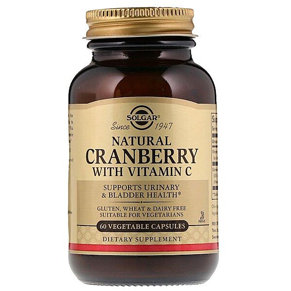 Solgar Natural Cranberry with Vitamin C 60 капсул