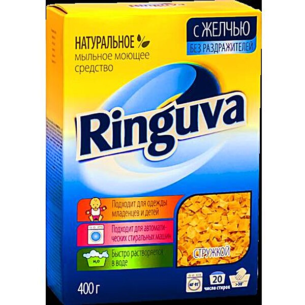 Мильне засіб для прання з жовчю ( стружка) Ringuva 400 гр