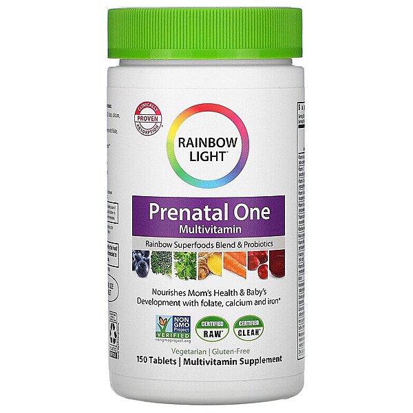 Prenatal One, пренатальные мультивитамины,Rainbow Light
