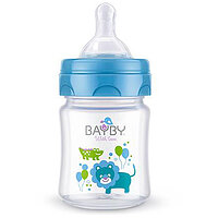 Бутылочка для кормления Bayby BFB6101 120мл 0м + синяя