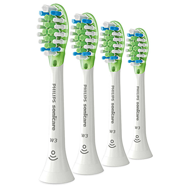 Сменная насадка для зубной щетки стандартная Sonicare W3 Premium White 4шт Philips
