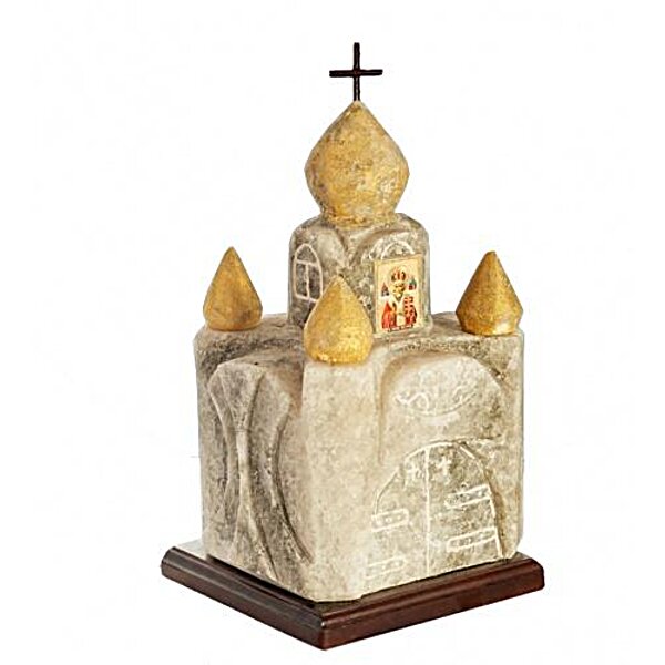 Светильник соляной «Церковь двухъярусная» SW-1138 (12-14 кг), ТМ “Соляна”