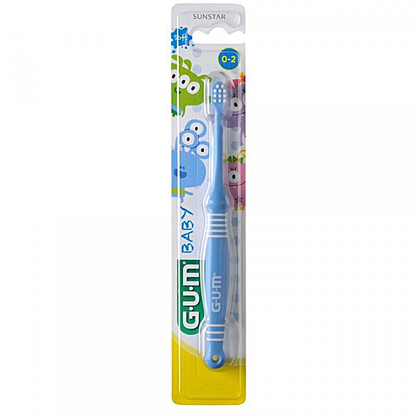 Зубная щетка для детей от 0- 2-х лет GUM BABY MONSTER Gum