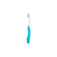 Дорожня зубна щітка Total середньої жорсткості блакитна Foxy Dent