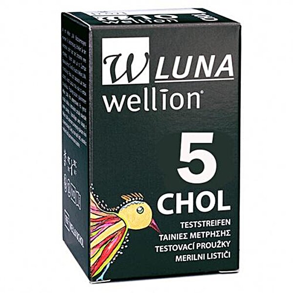 Тест-полоски Wellion Luna Duo холестерин, 5 шт.