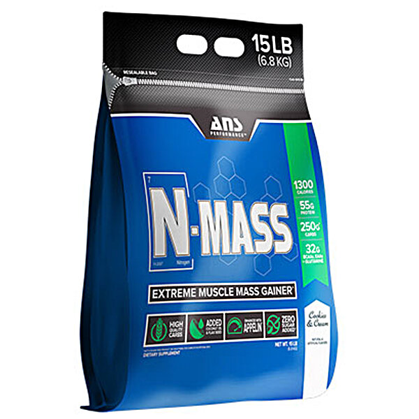 Гейнер N-MASS US сливочная ваниль 6,8 кг ANS Performance 