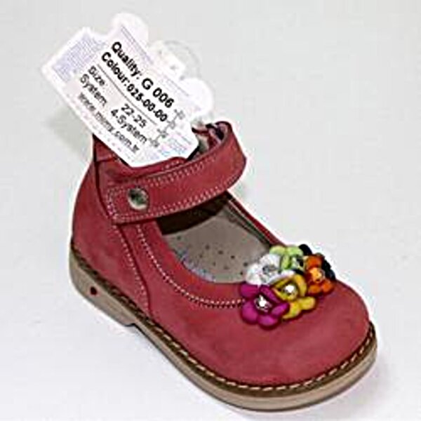 Дитячі ортопедичні туфлі для дівчаток Mimy арт.G 006 , мод.025 -00- 00 , ( Туреччина )