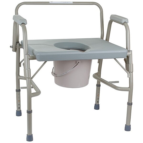 Посилений стілець-туалет з відкидними підлокітниками OSD-BL740101