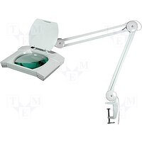 Лампа-лупа косметологическая с LED подсветкой на струбнице 5 диоприй Magnifier 8609L